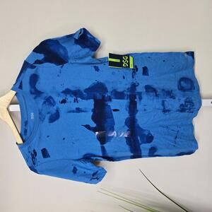 NWT DSG Boys' Blue Splash Print T-Shirt - Size‎ L (14-16)